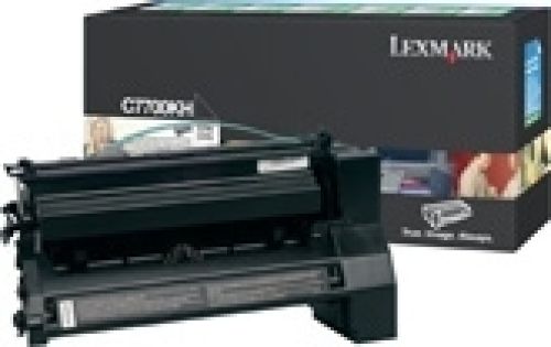 LEXMARK C-770/772 Cartucho Preto Alto Rendimiento Retornable , Lexmark , LEXC7700KH , 734646256117